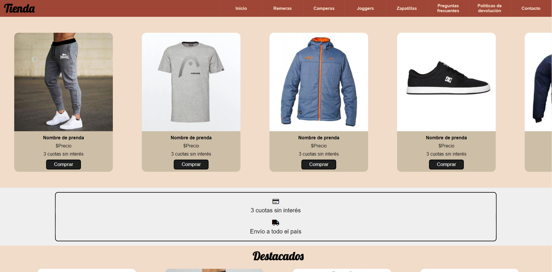 Proyecto de tienda
